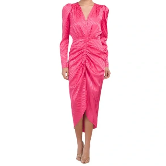 torn by ronny kobo pink dress MIRA DRESS